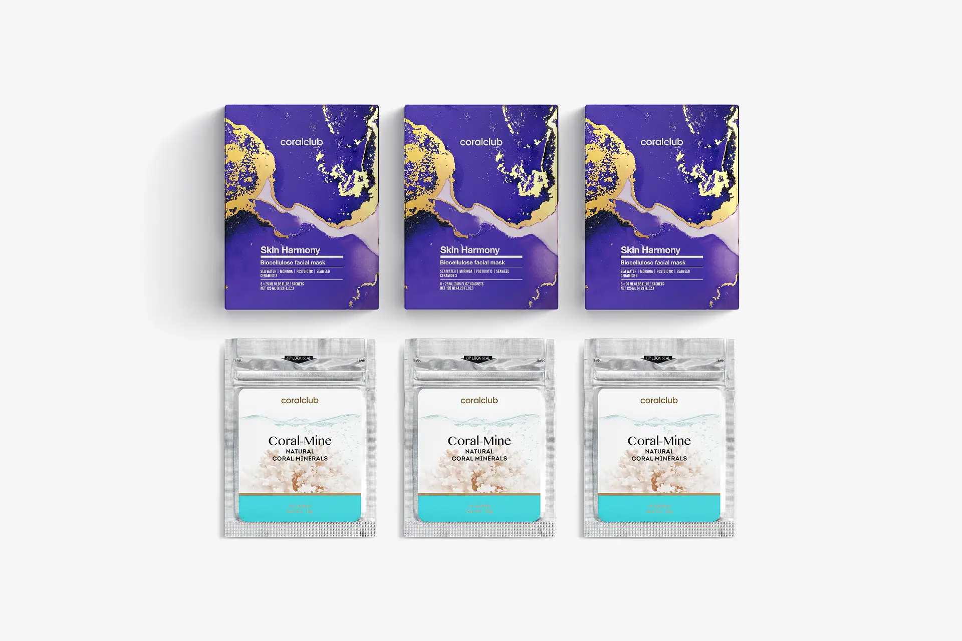 Skin Harmony Biocellulose Facial Mask, 25 ml, 15 kotikest + Coral-Mine, 30 kotikest, 1 g